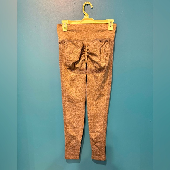 NWOT Amazon-“lift your booty” athletic pants charcoal grey nice quality feel - Picture 2 of 6